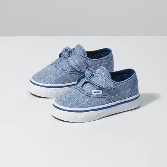 Vans Chambray Knotted Lace Sneakers